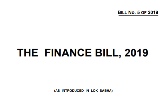 The Finance Bill 2019